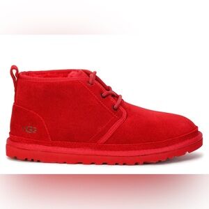 Ugg Men’s Neumel Chukka Boots in Samba Red 6 short suede comfort unique colorful